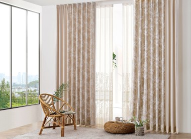 플로리아 골드 레이어드 커튼